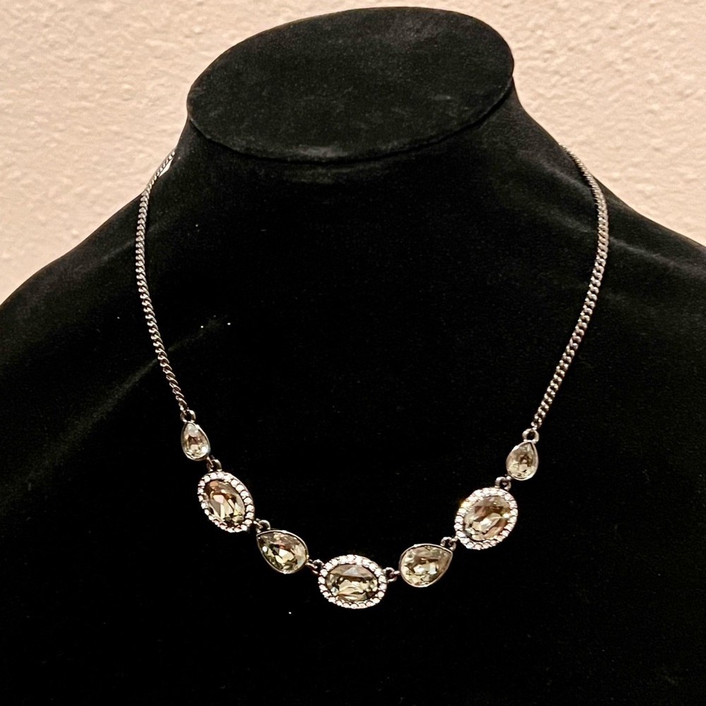 Smokey Crystal Rhinestone Necklace